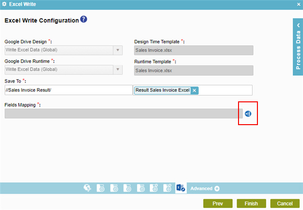 Target Repository Configuration screen