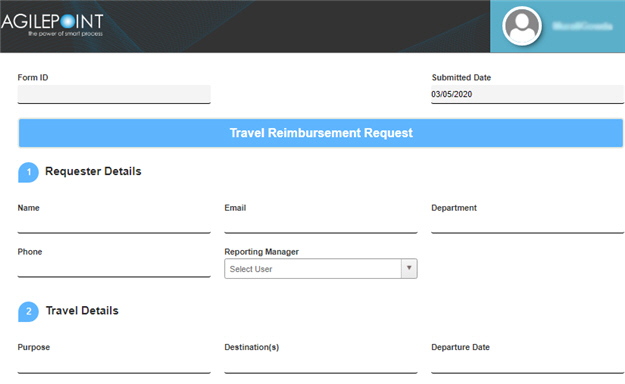 Travel Reimbursement form