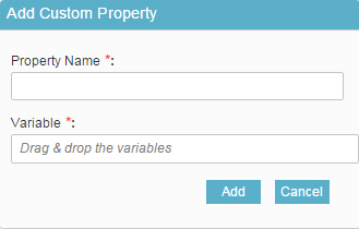 Add Custom Property screen