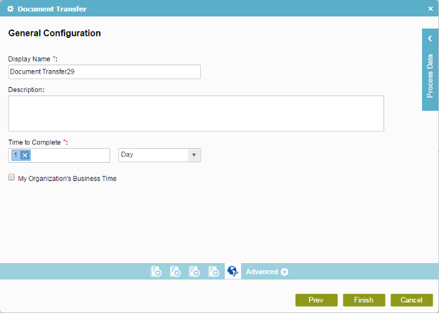 General Configuration screen