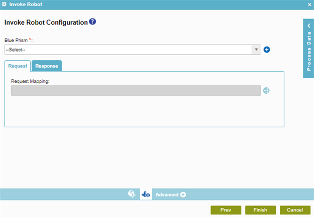 Invoke Robot Configuration Request tab