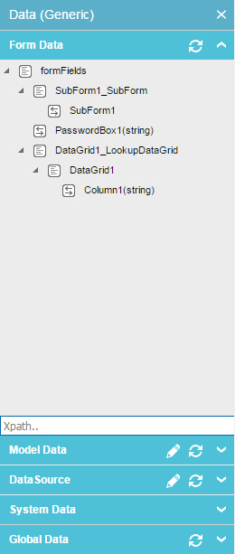 Data Generic screen