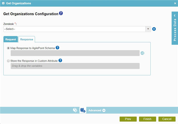 Get Organizations Configuration Response tab