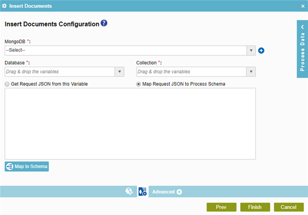 Insert Documents Configuration screen