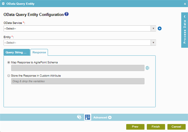 OData Query Entity Configuration Response tab