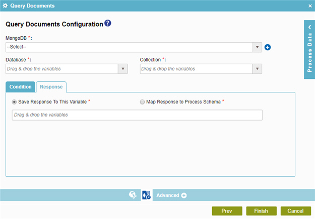 Query Documents Configuration Response tab