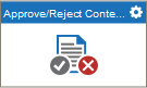 Approve or Reject Content activity
