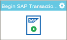 Begin SAP Transaction activity