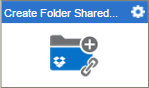 Create Folder Shared Link activity