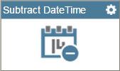 Subtract Date Time activity