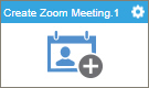 Create Zoom Meeting activity