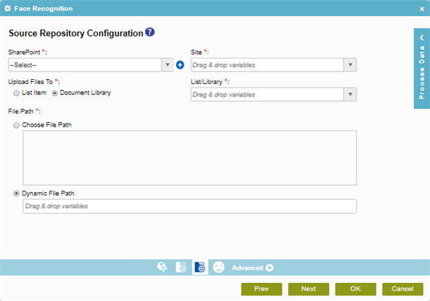 Source Repository Configuration screen SharePoint