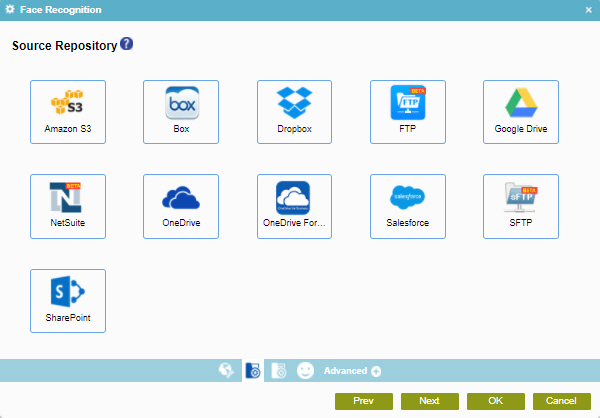 Source Repository screen