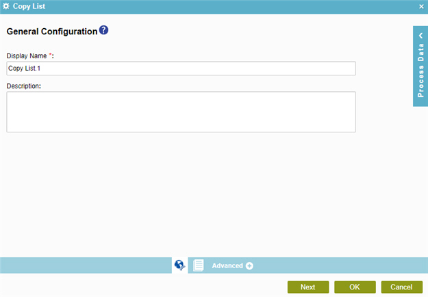 General Configuration screen