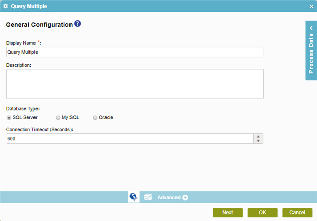 General Configuration screen