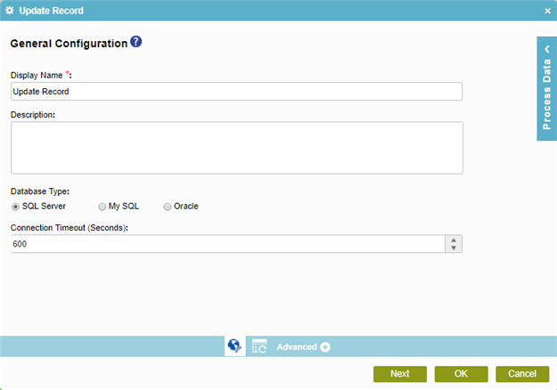 General Configuration screen