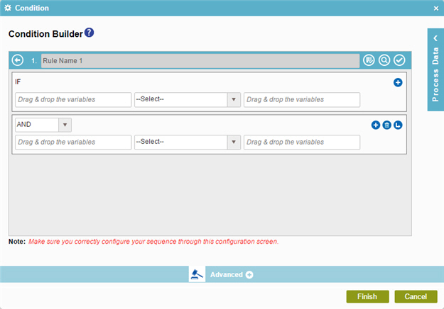 Condition Builder Build Basic Query screen