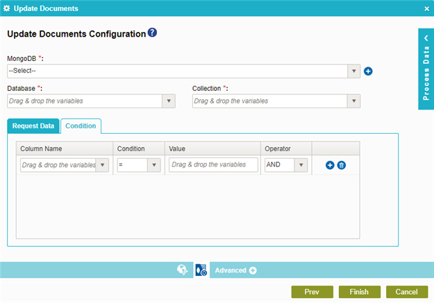 Update Documents Configuration Condition tab