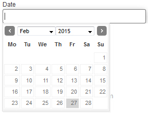 Date form control