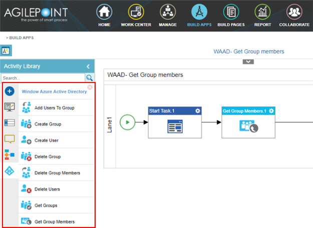 Process Activities for Windows Azure Active Directory