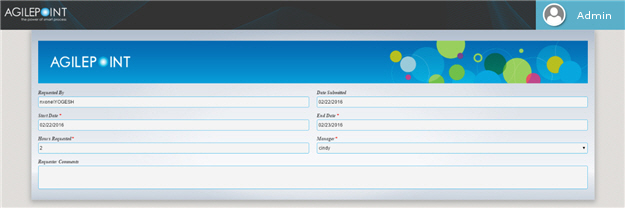 eForms Report View screen