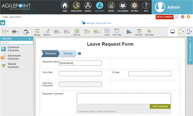 eForm Builder – AgilePoint