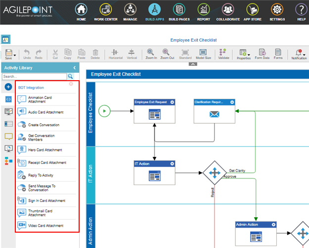 Process Activities for Microsoft Azure Bot Service