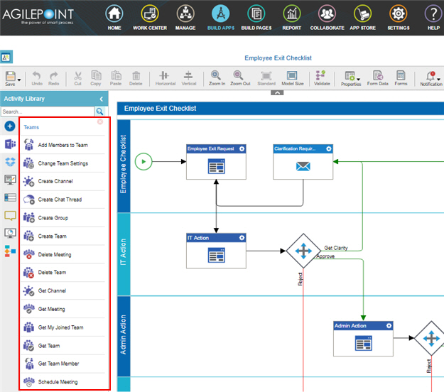 Process Activities for Microsoft Teams