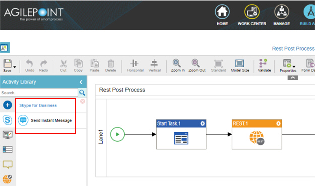 Process Activities for Skype for Business