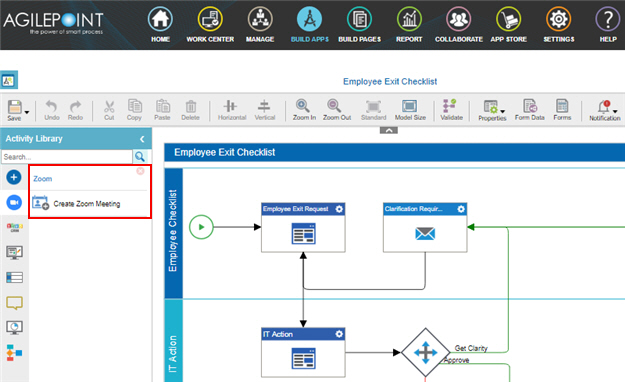 Process Activities for Zoom