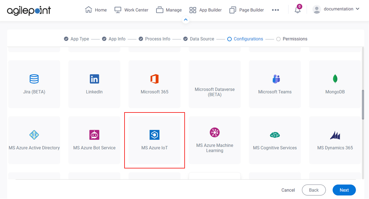 Select MS Azure IoT
