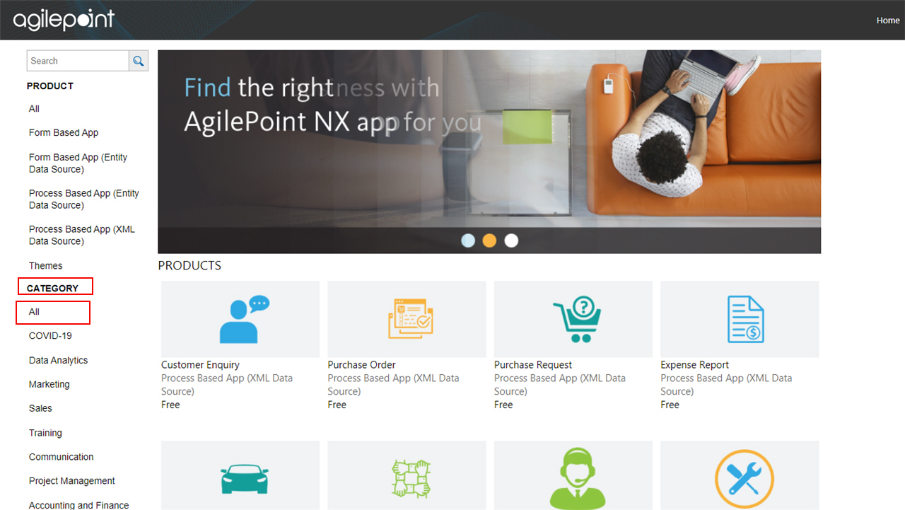 App Store Home screen