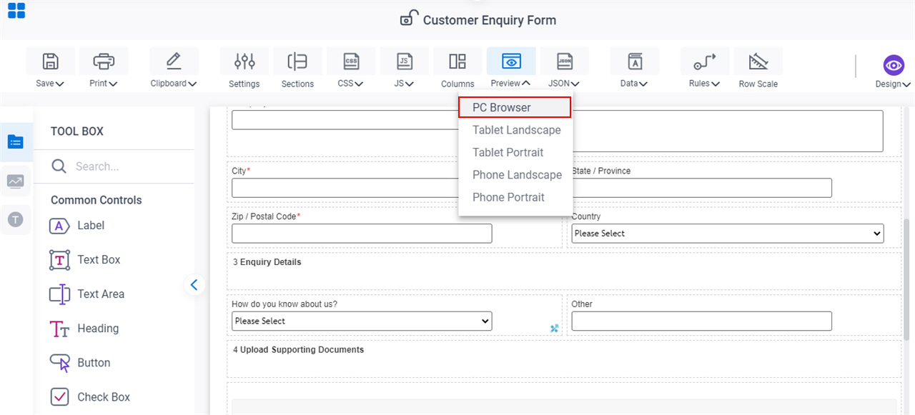 Purchase Order Request Form
