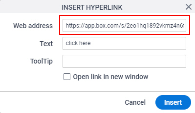 Web address