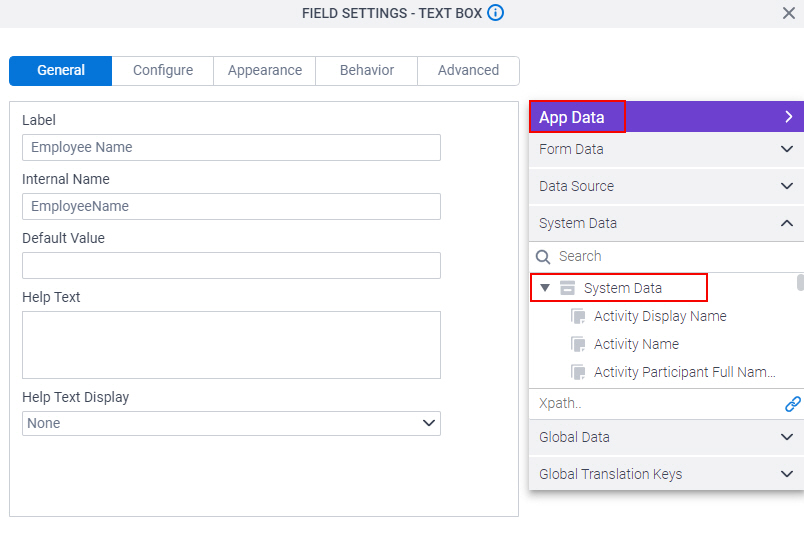 Expand App Data