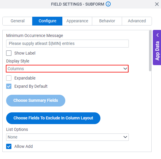 Select Columns