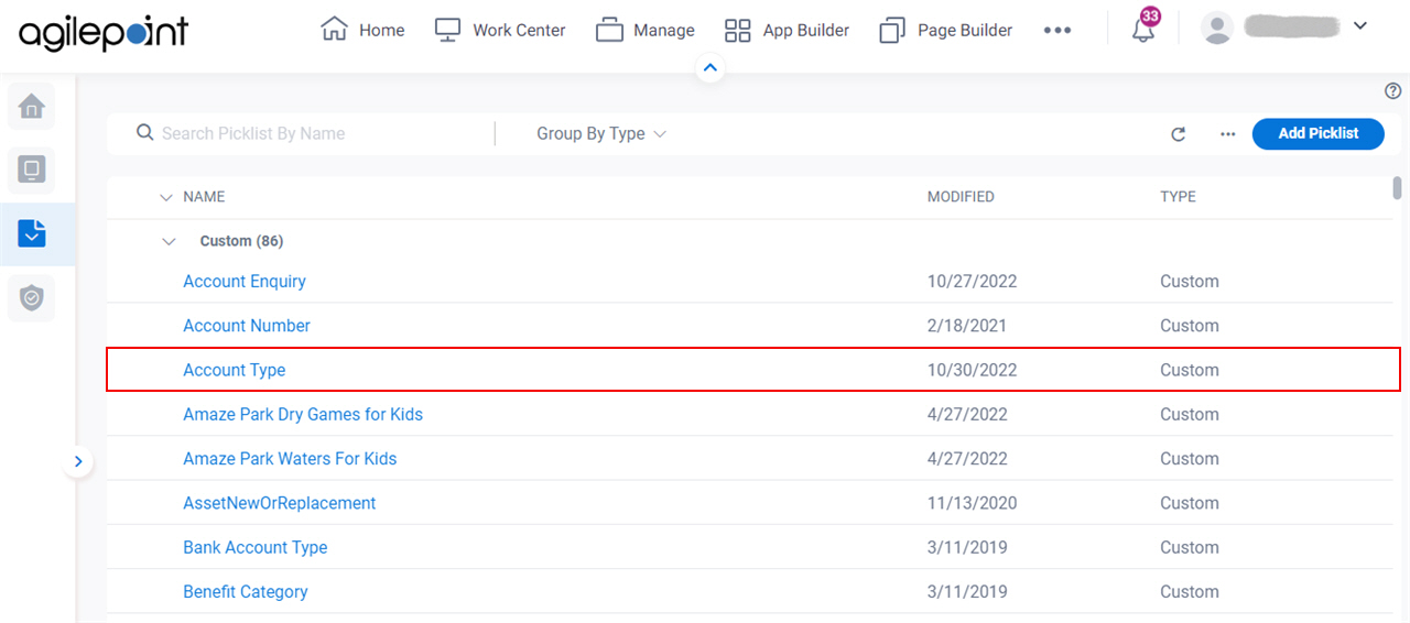 Create Custom Picklist