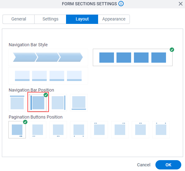 Select Navigation Bar Position