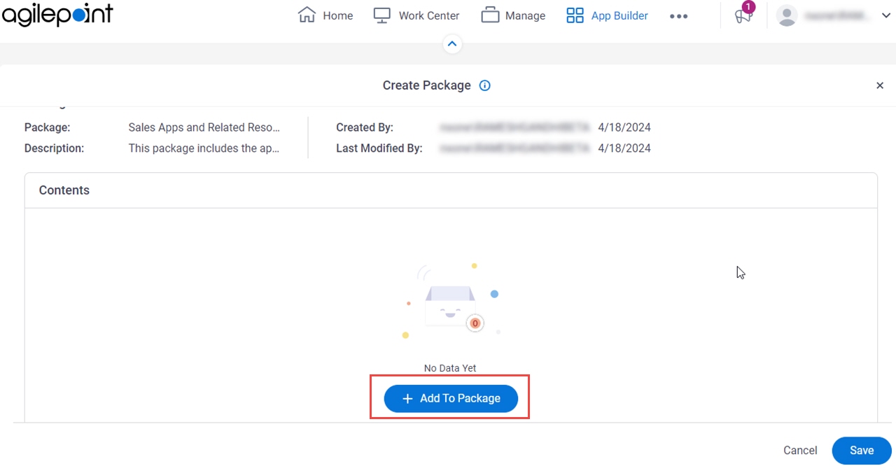 Click Add To Package
