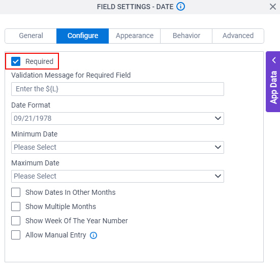 Select Required