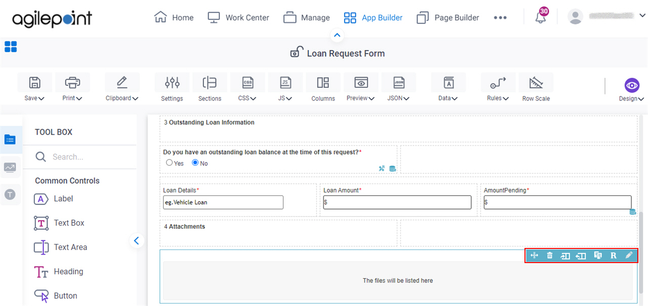 File Upload form control