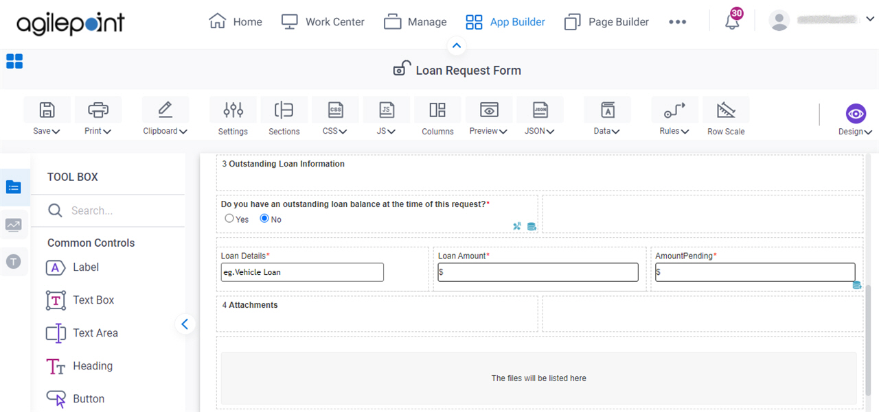 Loan Request Form