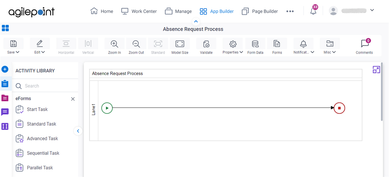 Opens Process Builder