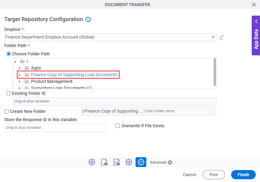Finance Copy of Supporting Loan Documents