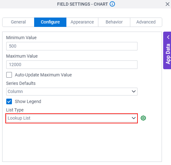 Select Lookup List