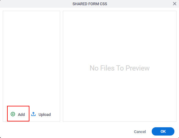 Shared Form CSS screen