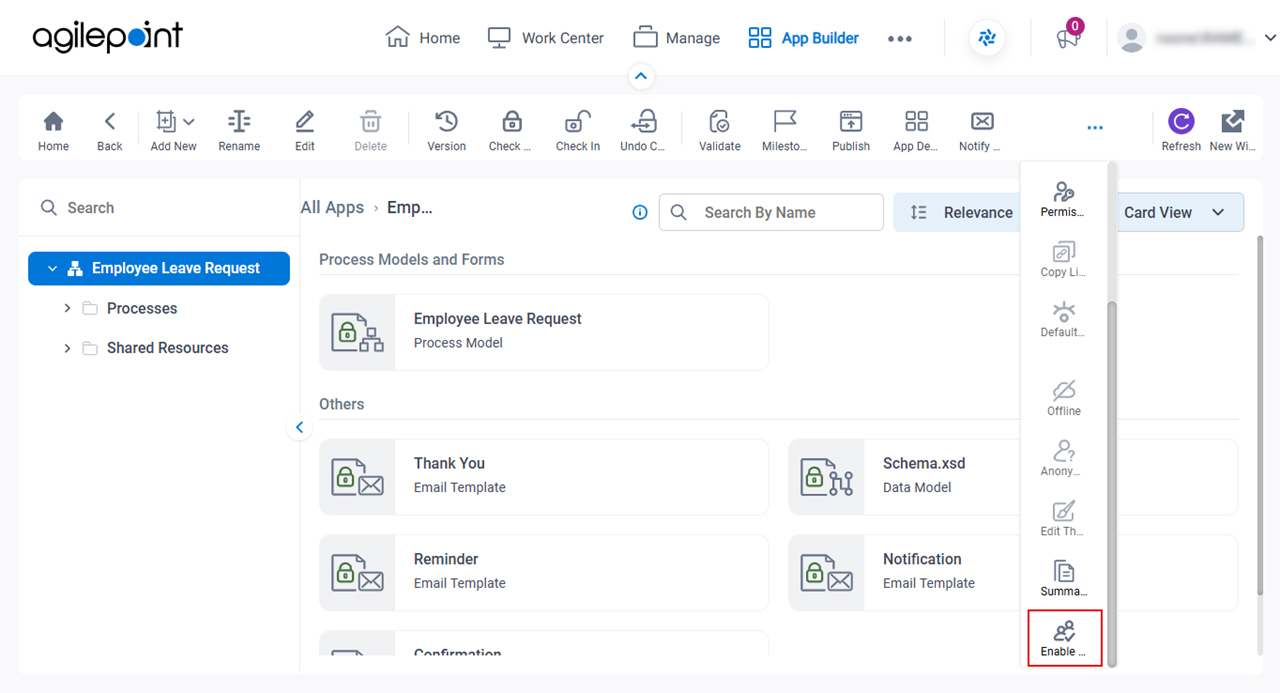 Click Enable Collaborative Development