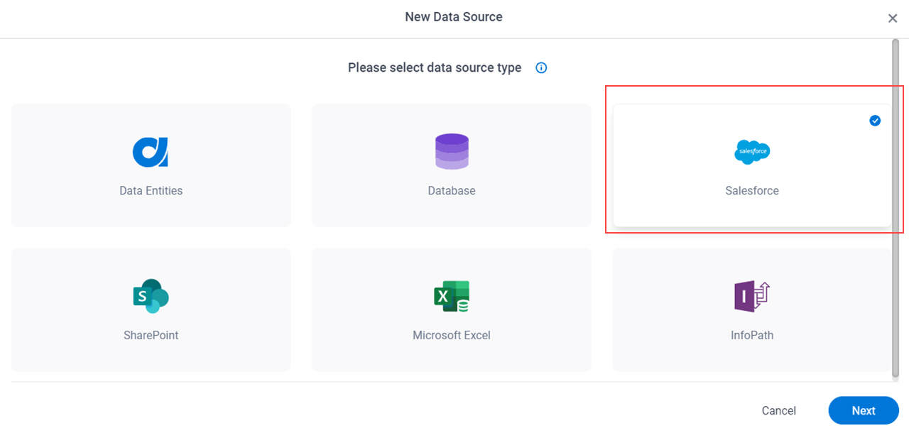 Select Salesforce