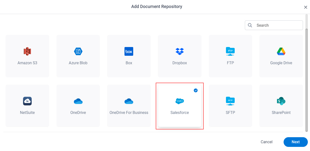 Select Salesforce