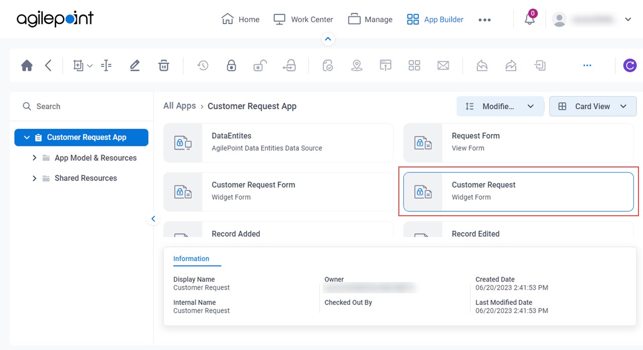 Select Widget Form